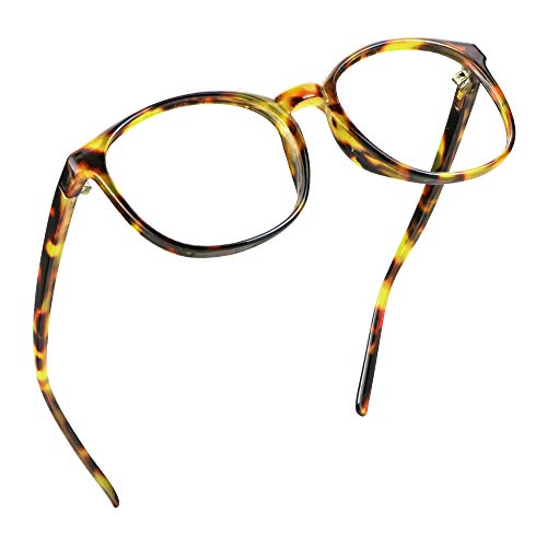 LifeArt Blue Light Blocking Brille, Anti Eyestrain, Computer Lesebrille, TV Brille für Frauen Männer(braune Schildkröte,1.75 Vergrößerung) von LifeArt