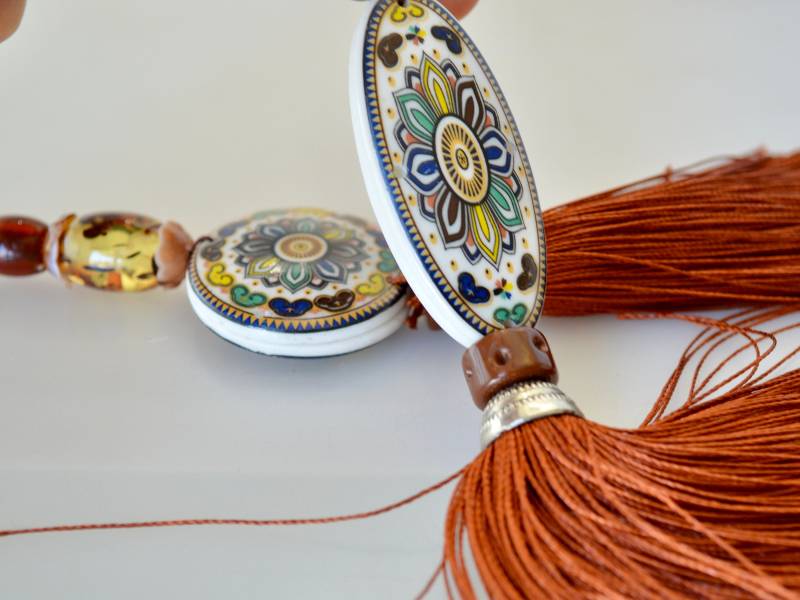 2 Stück Beide Seiten Porzellan Anhänger Lange Halskette Filz Runde Und Oval Form Lederband Ca. 71 cm #n13 2 Stück Beide Seiten Porzellan Anhänger Lange Halskette Filz Runde Und Oval Form Lederband Ca. 71 cm #n13 von LifeGem