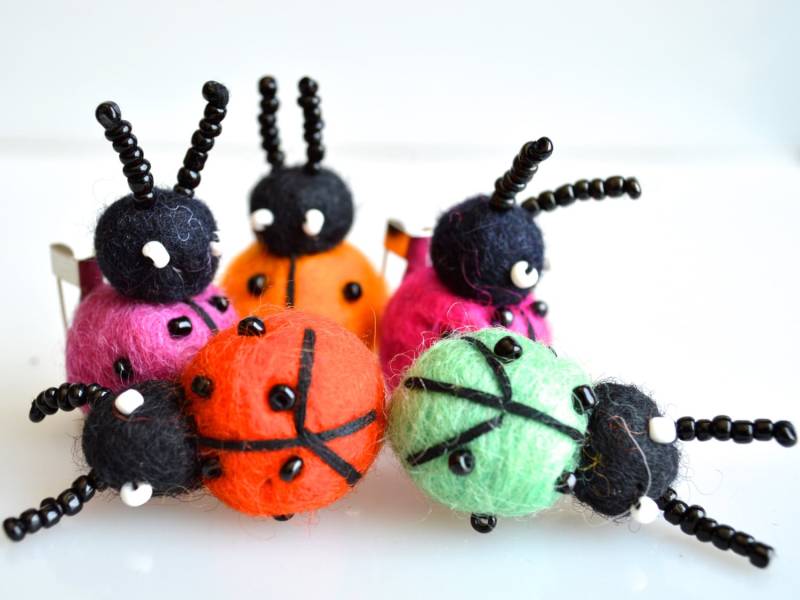 Hand Mand Natürlichen Wollfilz Bug Pin Bom Bugs Gefilzte Holz Hand Mand Natürlichen Wollfilz Bug Pin Bom Bugs Gefilzte Holz von LifeGem