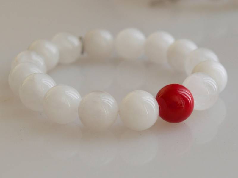 Weisses Jade Armband Mit Farbe Perlen Größe 12 Mm Und 7, 5 Zoll Stretch Line #n30 Weisses Jade Armband Mit Farbe Perlen Größe 12 Mm Und 7, 5 Zoll Stretch Line #n30 von LifeGem