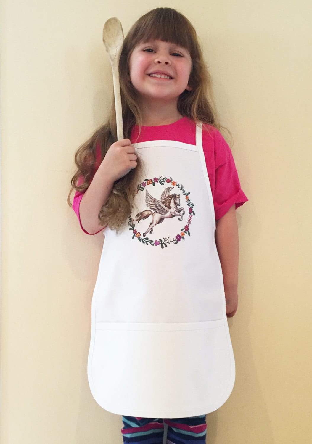 Pegasus Kid's Cotton-Polyester-Schürze Mit Zwei Taschen in Der Mitte von LifeIsAGiftShop