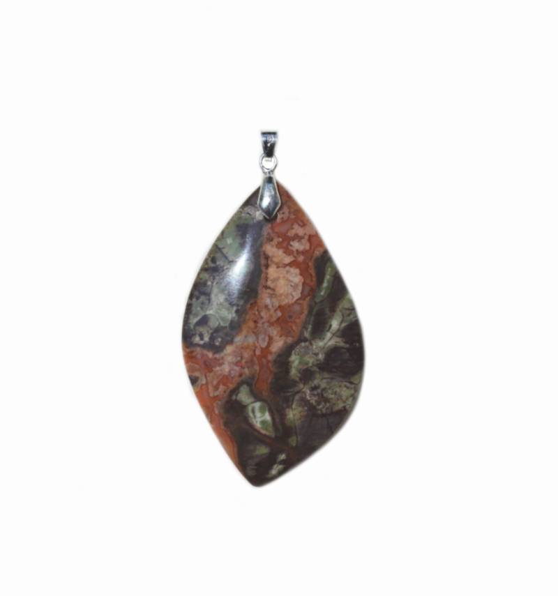 Rhyolith Anhänger in Flammenform von LifeIsAGiftShop