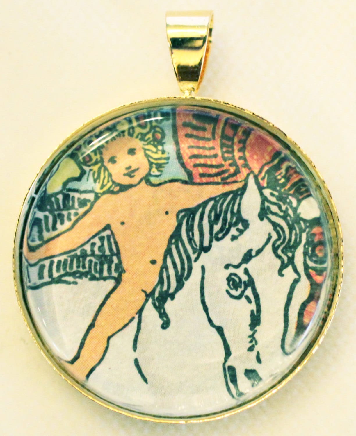 Runder Tarot Karten Anhänger Oder Charm - Bild Unter Glas von LifeIsAGiftShop