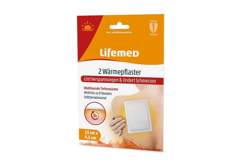 LifeMed Wärmepflaster Wärmepflaster 9,5 cm x 13 cm weiß, 2er Pack von LifeMed