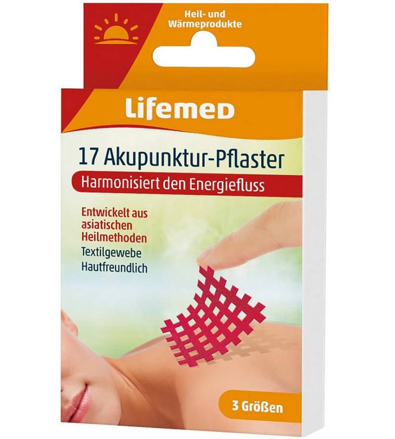 LifeMed Wundpflaster 17x AKUPUNKTUR-PFLASTER 3 Größen Gittertape Gitterpflaster Gitter 4 (17 St), Trigger Kinesiologie Tape von LifeMed