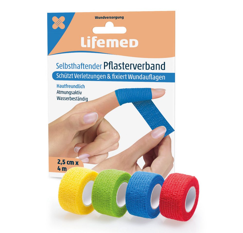 LifeMed Wundpflaster Lifemed® - Pflasterverband einfarbig - ca. 4 m x 2,5 cm - 1 Stück von LifeMed