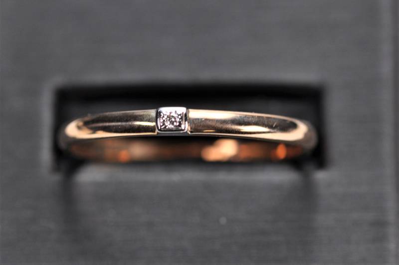 Verheiratet 14 K Rose Gold - Zweifarbiges Rundes Ehering Set, 2.4 Breite von LifeOfJewelry
