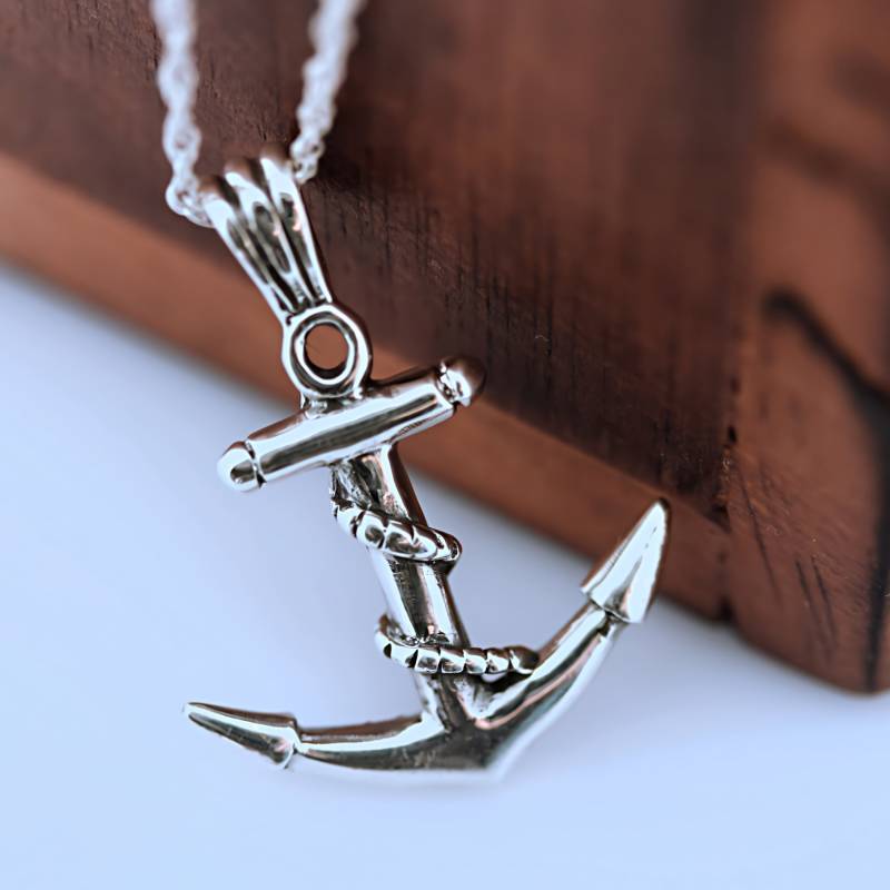 925 Sterling Silber Anker Halskette Stabilität Erholung Sucht. Unterstützen Sie Reise. Sauber Bleiben. Flachanker Auf Anfrage. Wählen Kette von LifeOfSilver