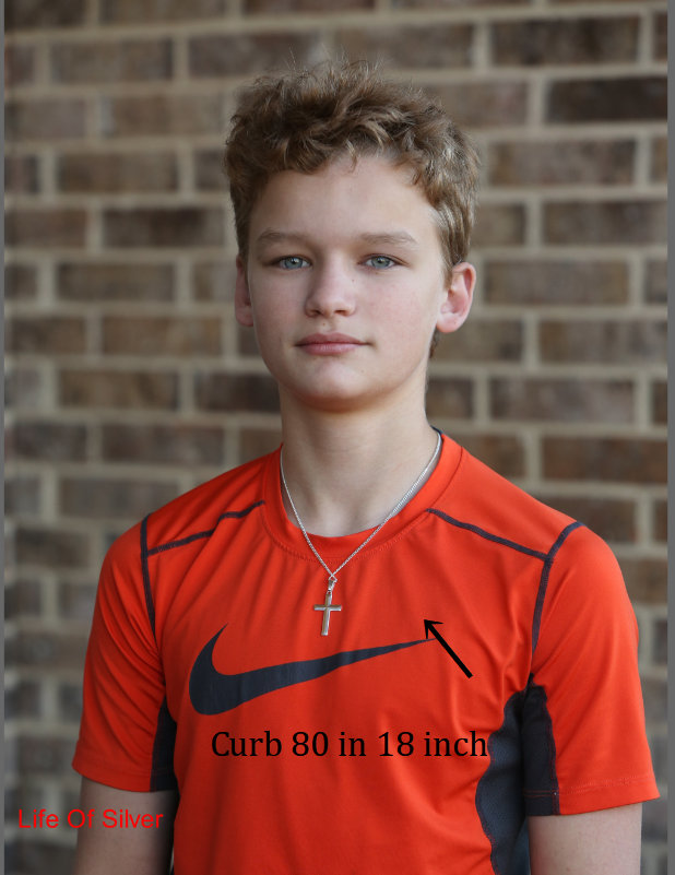 sterling Silber Kreuz Unisex Elegante Halskette. Dicke Kette Für Männer Oder Dünne Frauen. 5142 von LifeOfSilver