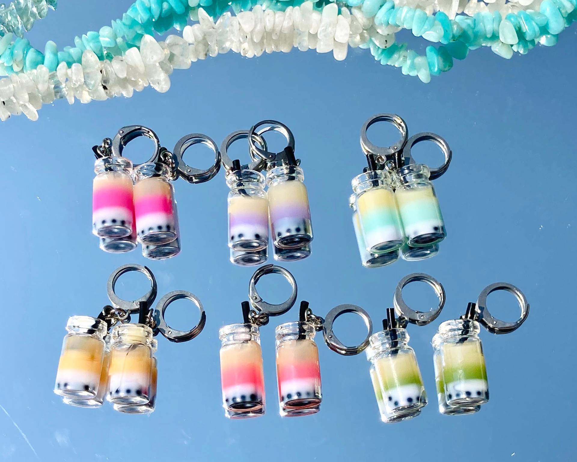 Boba Tea Ohrringe/Bubble Ohrringe/Hippie Ohrringe/Y2K Ohrringe/Essen Ohrringe/Indie Ohrringe/Boho Huggie/Silber Huggies Boba Tea Ohrringe/Bubble Ohrringe/Hippie Ohrringe/Y2K Ohrringe/Essen Ohrringe/Indie Ohrringe/Boho Huggie/Silber Huggies von LifeOnOcean