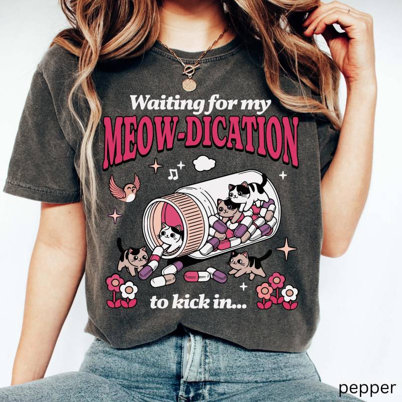 Neurospicy Antidepressivum Shirt, Angst Adhd Ocd Neurodiversent Katze T-Shirt, Neurovielfalt Shirts, Autismus Bewusstsein Geschenke von LifeScienceForLife