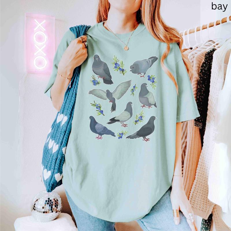 Tauben Shirt, Vogel Nerd T-Shirt, Komfort Farben Tshirt, Liebhaber Geschenk, Geschenke Für Und von LifeScienceForLife