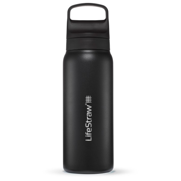 LifeStraw - Go Stainless Steel - Trinkflasche Gr 700 ml schwarz/grau von LifeStraw