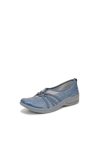 BZees Damen Nische Sneaker, Washed Denim Fabric, 39.5 EU Weit von LifeStride