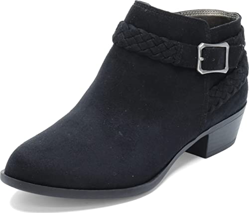 LifeStride Damen Adriana Stiefelette, Schwarz Micro, 39.5 EU Weit von LifeStride