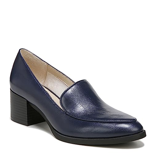 LifeStride Damen Devyn Loafer mit Blockabsatz Mokassin, Navy, 39 EU Weit von LifeStride