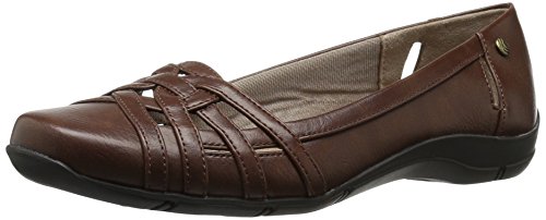 LifeStride Damen Diverse Flach, Dark Tan, 41 EU Weit von LifeStride