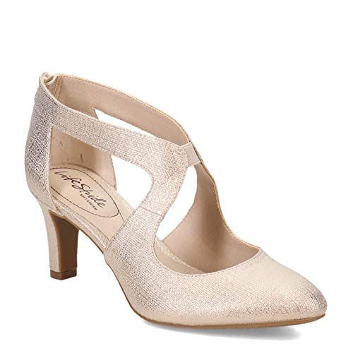 LifeStride Damen Giovanna 2 Pumps, Platin, 6.5 Wide von LifeStride