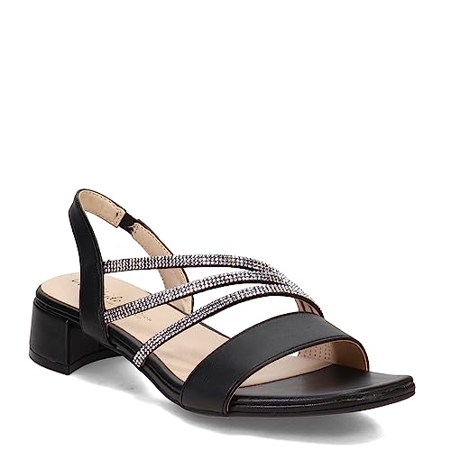 LifeStride Damen Joy Sandale mit Absatz, schwarz, 41.5 EU von LifeStride