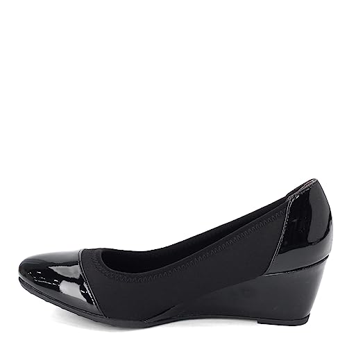 LifeStride Damen Juliana Stretch Wedge Pumps, Schwarz, 39 EU von LifeStride