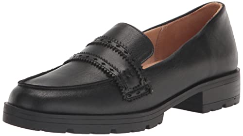 LifeStride Damen London Loafer Slipper, Schwarz, 37.5 EU Weit von LifeStride