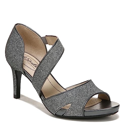 LifeStride Damen Mega Dress Sandale mit Absatz, Zinn-Schimmer, 36 EU von LifeStride