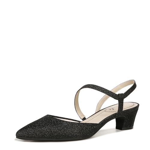 LifeStride Damen Minimalistische Pumpe Pumps, Schwarz schimmernd, 37.5 EU Weit von LifeStride