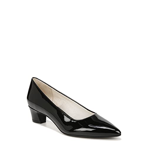 LifeStride Damen Minx Pumps, Schwarz Lack, 38.5 EU Weit von LifeStride