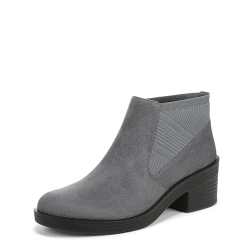 LifeStride Damen Outlook Knit Chelsea Boot, Rauchgrau, 9.5 Wide von LifeStride