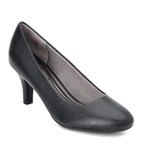 LifeStride Damen Parigi Dress Pump, Schwarz Glatt, 41.5 EU Schmal von LifeStride