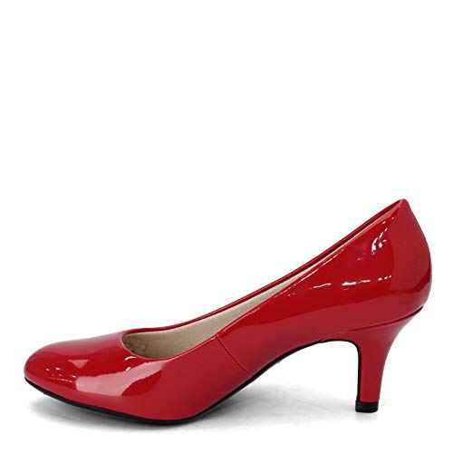 LifeStride Damen Parigi Kleid Pumpe, Fire Red Patent, 41 EU Weit von LifeStride