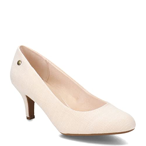 LifeStride Damen Parigi Pumps, Cremefarbenes Leinen, 39.5 EU von LifeStride