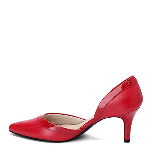 LifeStride Damen Saldana Pumps, feuerrot, 37.5 EU Weit von LifeStride