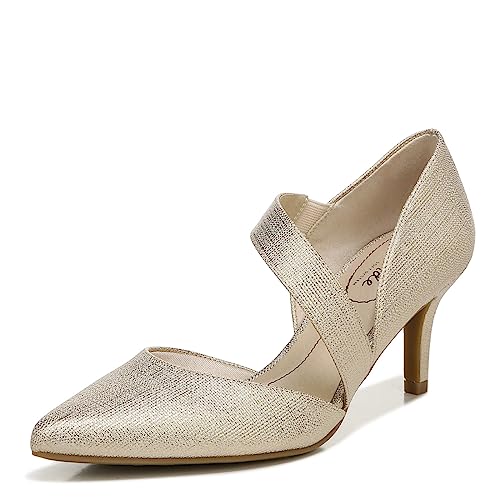 LifeStride Damen Suki Pump Pumps, Helles Gold, 41.5 EU Weit von LifeStride