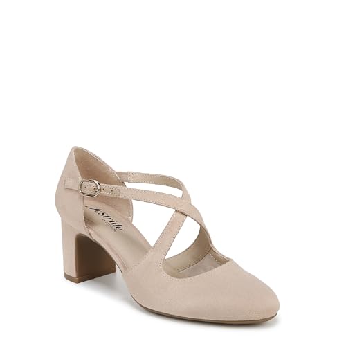 LifeStride Damen Tracy Pumps mit Blockabsatz, Tender Taupe Mikrofaser, 39.5 EU von LifeStride