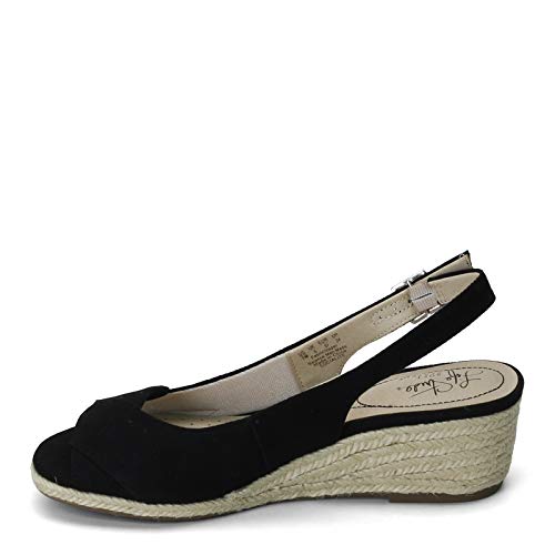 LifeStride Socialite Damen Espadrille Keilsandalen, Schwarz (schwarz), 38.5 EU von LifeStride