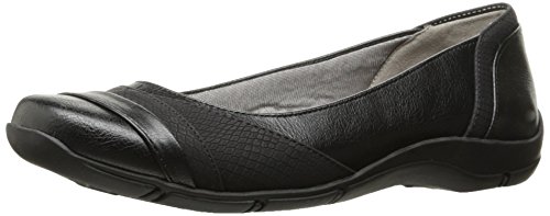 LifeStride Damen Dig Flach, Schwarz, 39 EU Weit von LifeStride