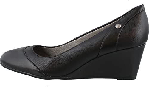 LifeStride Women's Dreams Wedge Pump, Black, 8.5 W US von LifeStride