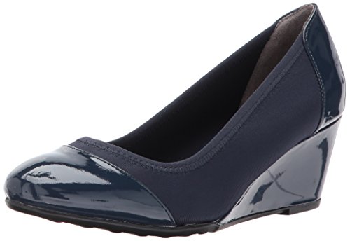 LifeStride Women's Juliana Stretch Wedge Pump, lux Navy, 8 M US von LifeStride