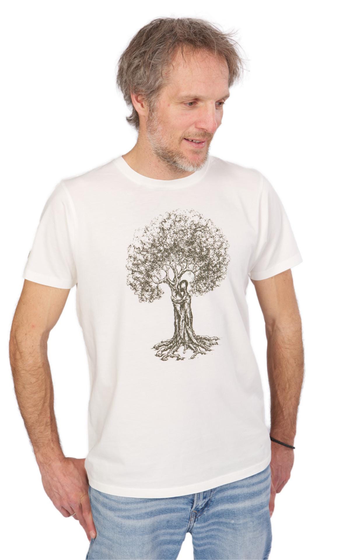 Herren Shirt Treehugger Aus Biobaumwolle/T-Shirt Organic Cotton von LifeTreeDE