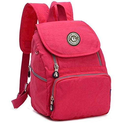 LifeWheel Mini Rucksack Damen Mädchen Klein Wasserdichter Nylon Lässiger Daypacks Reiserucksack Schulrucksack Anti Diebstahl Rucksack von LifeWheel