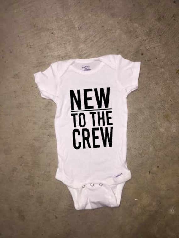 Neu Bei The Crew Onesie Babymitteilungs-Body von LifeWithSunshine