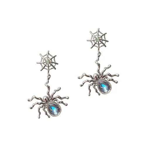 Ohrringe,Gothic Schmuck Geschenke,Vintage Spinnen-Ohrringe-Hypoallergen,Ohrringe Modeschmuck für Frauen und Mädchen,Party-Ohrringe,Ohrringe als Geschenk für Frauen geeignet (Weiß) von Lifegili