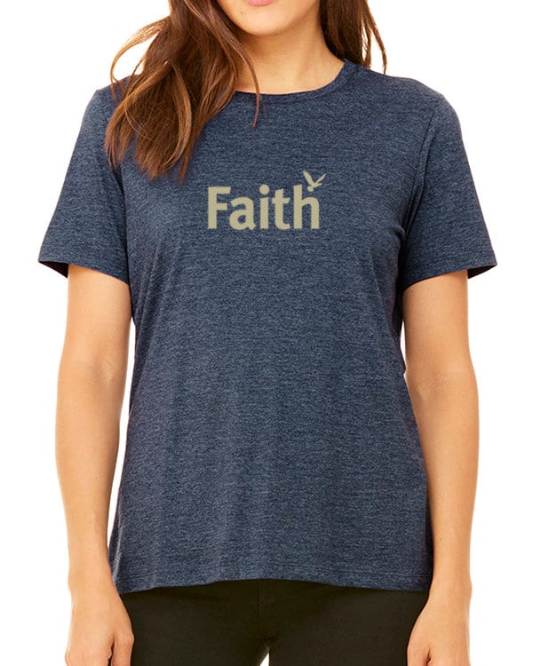 Faith T-Shirt Inspirational Frauen T-Shirt Mit Vogel Grafik von LifeisBalance
