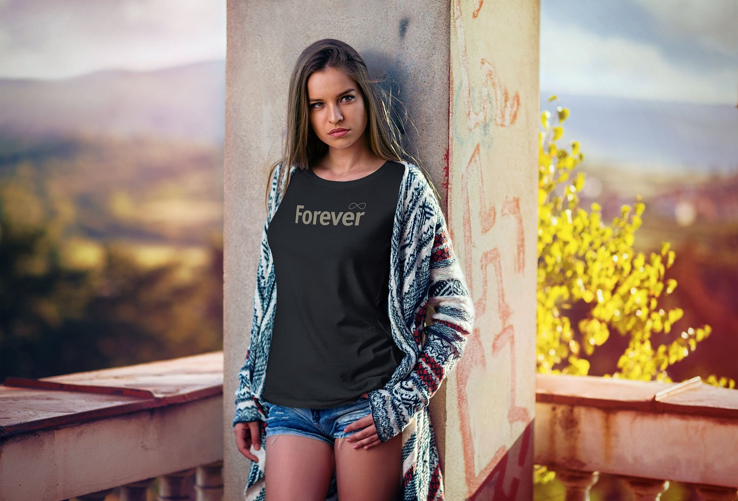 Forever T-Shirt Frauen T-Shirt Mit Infinity Symbol von LifeisBalance