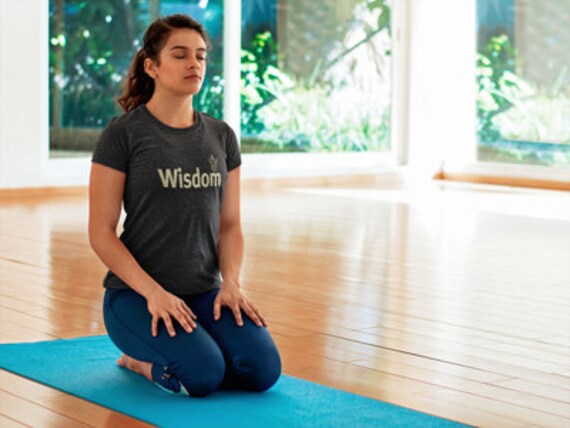 Wisdom Ganesha Yoga T-Shirt Damen Baumwollmischung von LifeisBalance