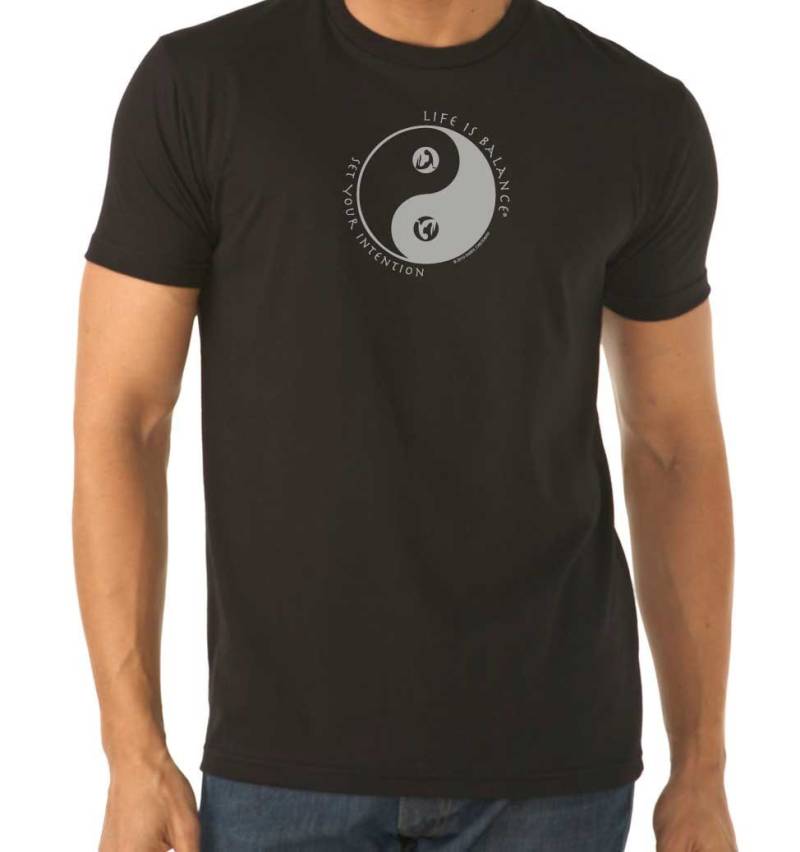 Yoga T-Shirt Für Männer/Yin Yang Shirt Inspiration Geschenke Geschenk Life Is Balance® von LifeisBalance