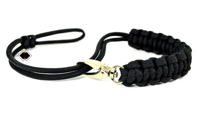 Paracord Kamera-Handschlaufe - Schwarz Verstellbar Mit Drehverschluss Maßanfertigung Made in Usa von LifelineOutdoorGear