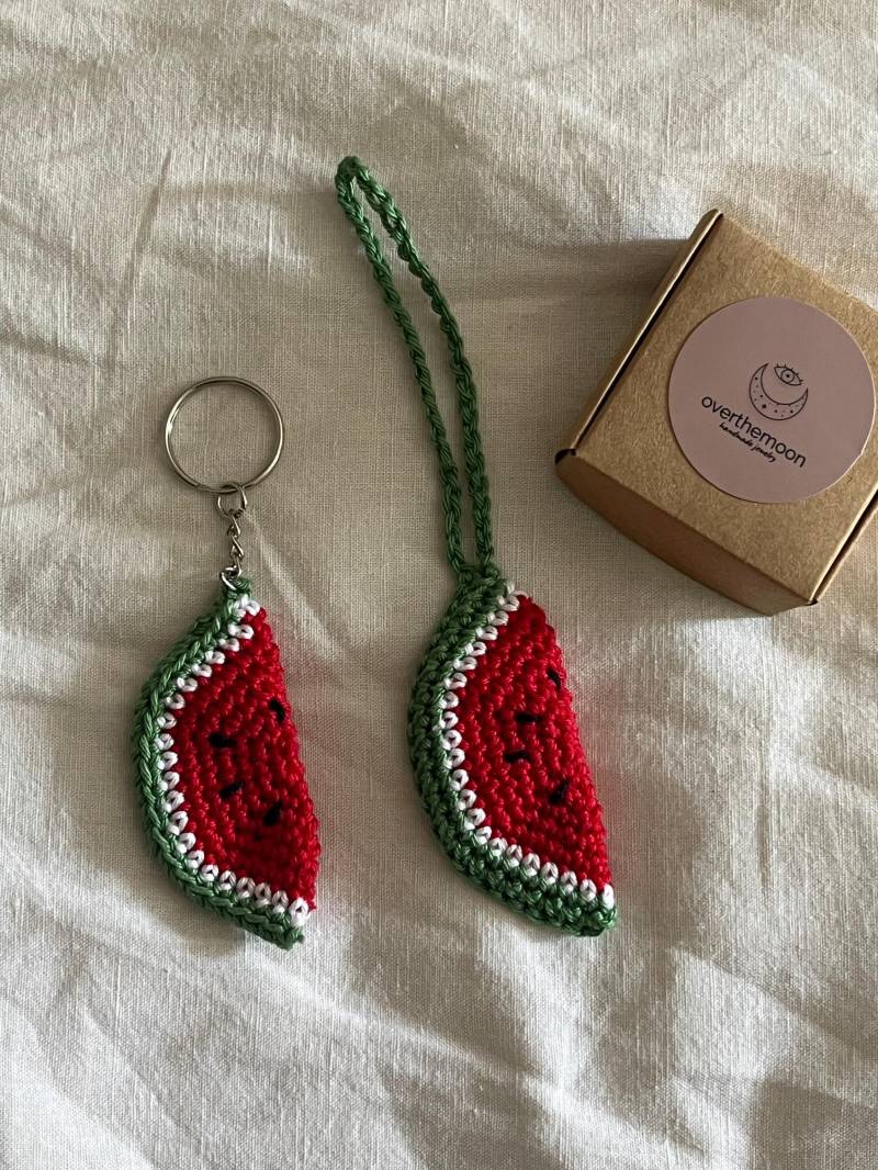 Wassermelone Schlüsselanhänger, Taschenanhänger von LifeofZuzu