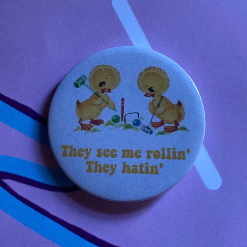 Chamillionaire Themen Vintage Mash-Up Pin Abzeichen - Sie Sehen Mich Rollin ", They Hatin' von LifesBigCanvas